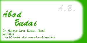 abod budai business card